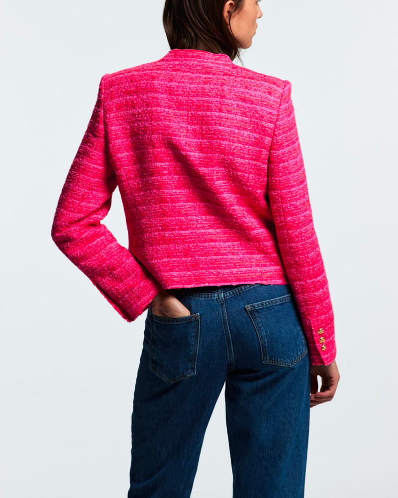 Textured Jacket With Lining - Image 3